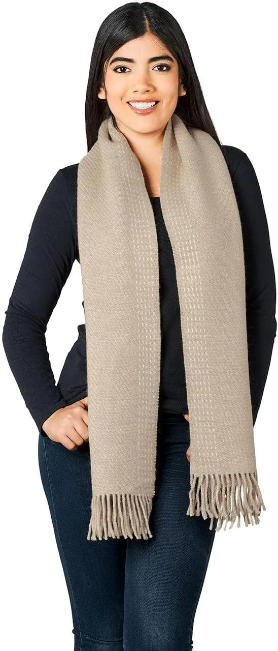Organic Alpaca & Merino Wool Blend - Oversized Scarf and Shawl