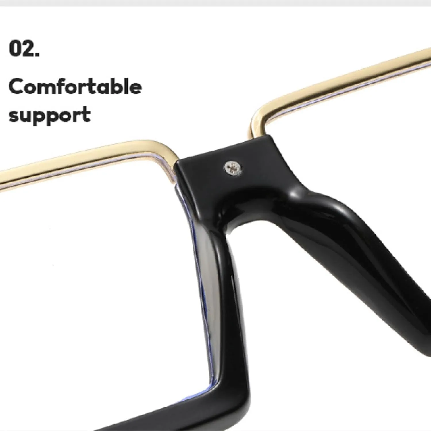 Oversized Anti Blue Glasses Light Women Fashion Frame Spectacle