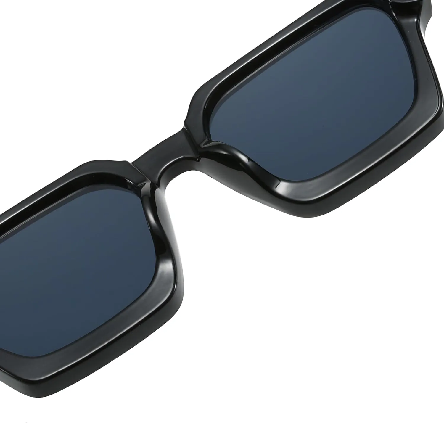 OZPYKAE Men Women Cool Square Sunglasses Thick Frame Sunglasses Rectangle Sun Glasses UV Protection Shades Sunglasses