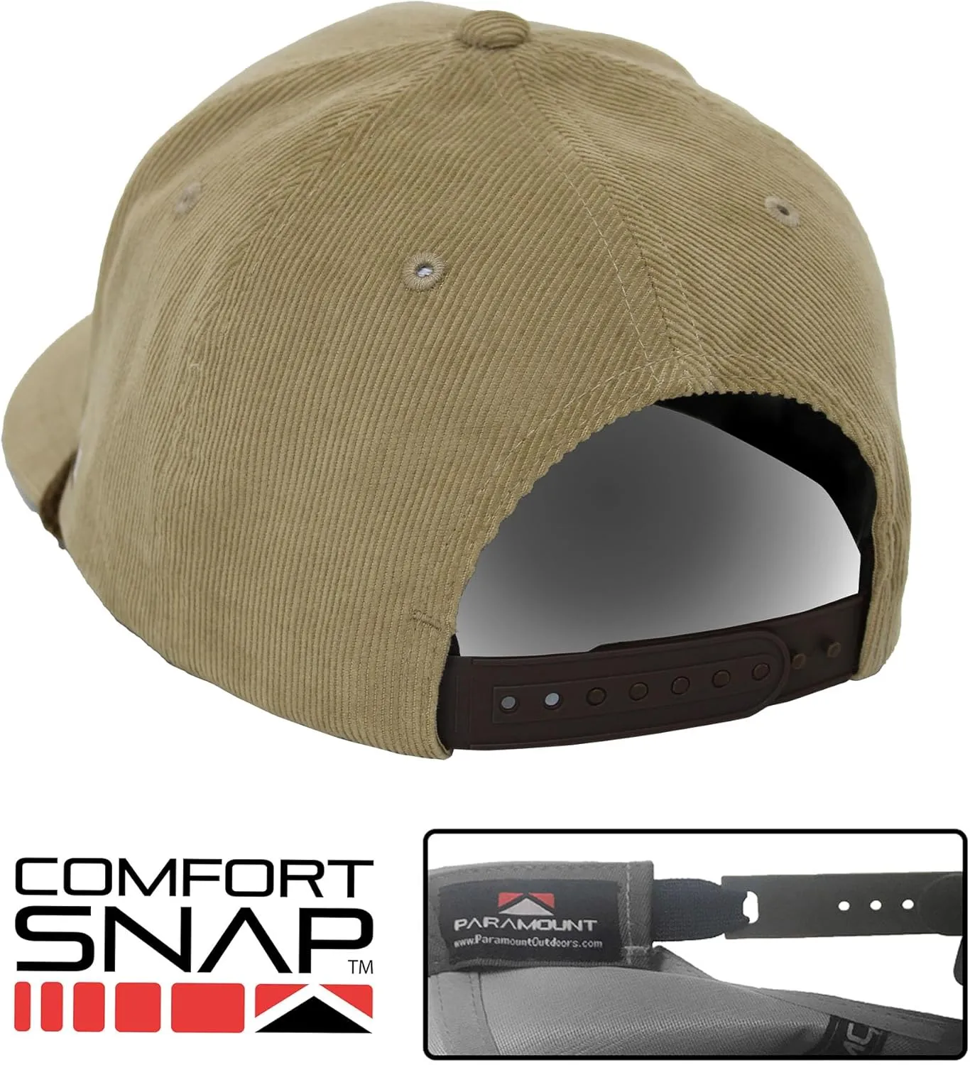 Paramount Outdoors Corduroy Duck Hats with Corduroy Fabric and Stretch fit Waterfowl Duck Hunting hat