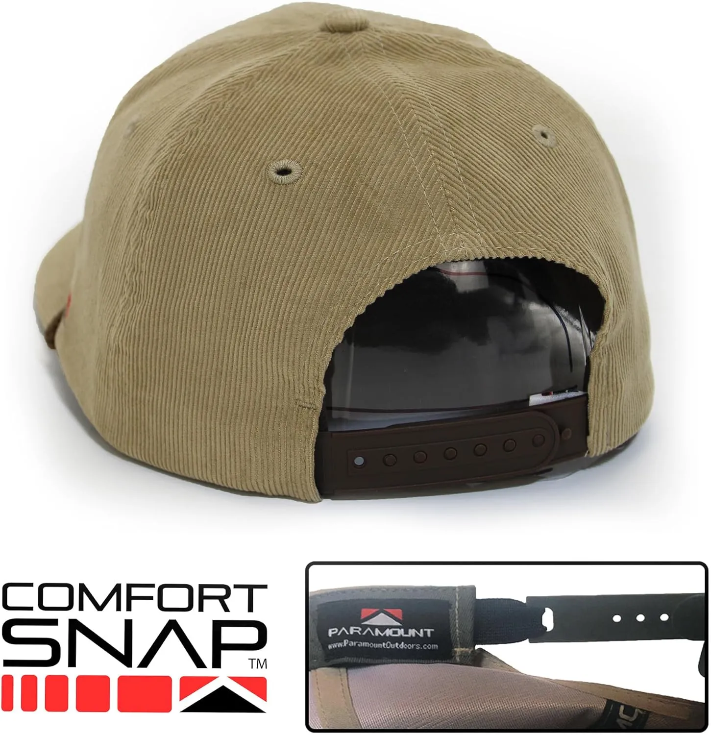 Paramount Outdoors Corduroy Duck Hats with Corduroy Fabric and Stretch fit Waterfowl Duck Hunting hat