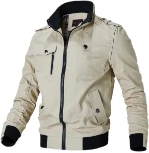 Pilot Jacket Trench Coat Casual Men's Jacket Spring And Autumn Sale Durable Slim Military Men's Jacket
