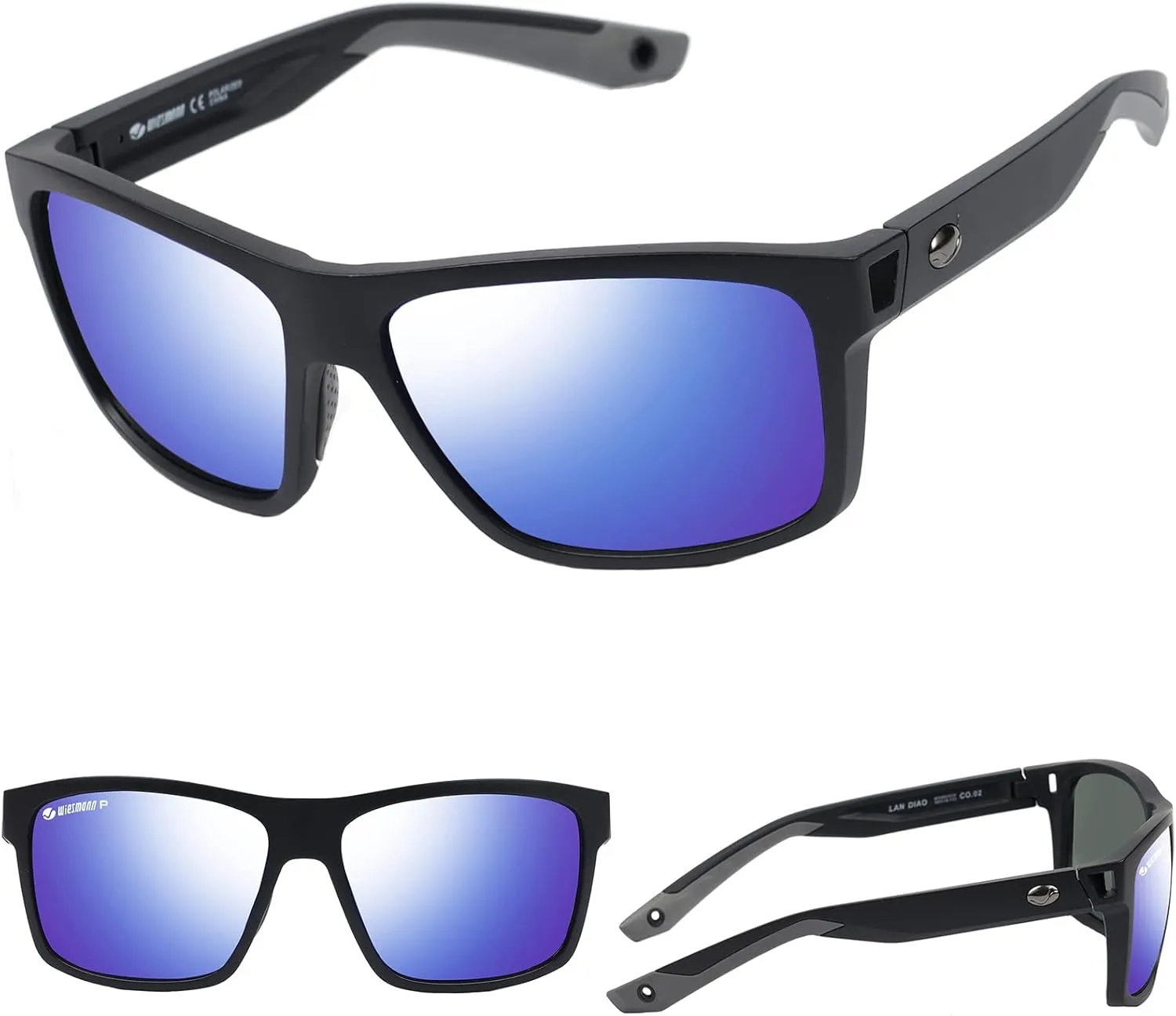 Polarized Sunglasses for Men and Women Anti UV Protection Square Sports Sunglasses Men for Cycling Fishing Driving 82930