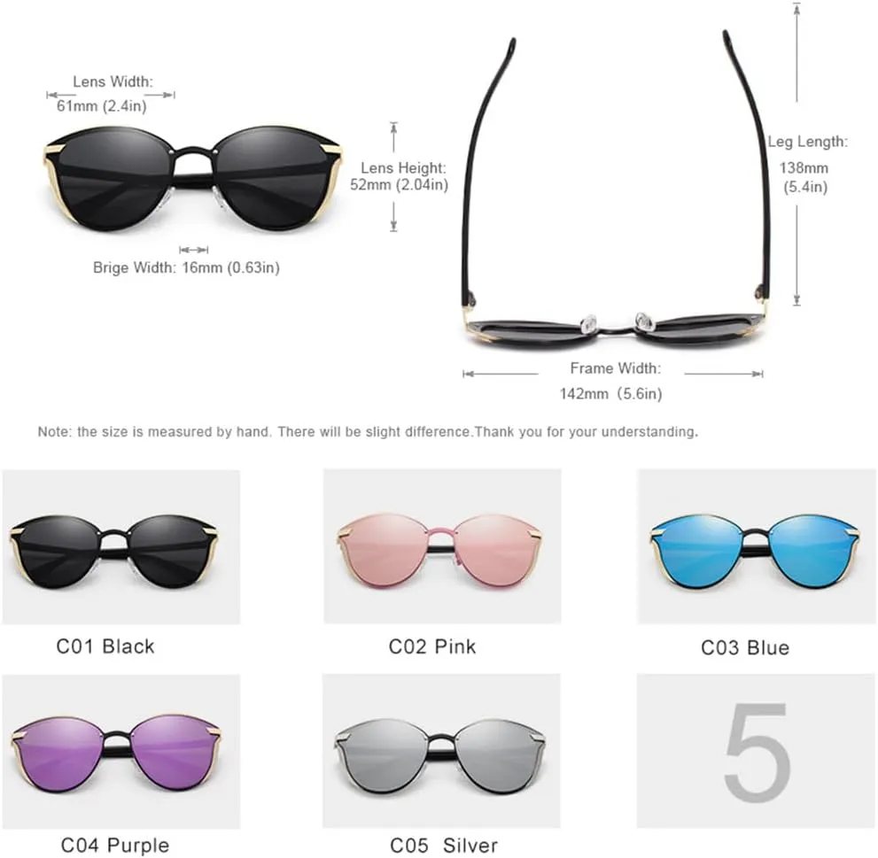 Polarized Sunglasses For Women Ladies Sun Glasses UV400 Eyewear