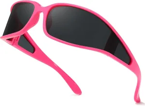 Polarized Wrap Around Sunglasses for Women Running Cycling Sports Sun Glasses Trendy 2025 Shades