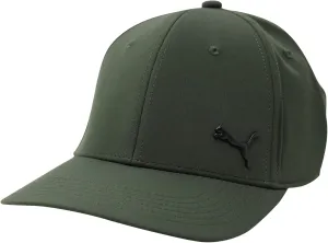 PUMA Evercat Alloy Mesh Stretch Fit Baseball Cap, Dark Green, Small-Medium US