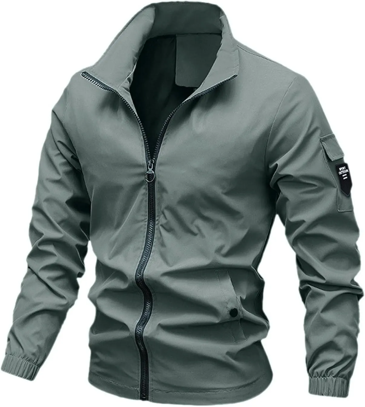 Rain Coat for Men Casual Rain Jacket Lightweight Waterproof Rain Shell Jacket Raincoat for Golf Cycling Windbreaker