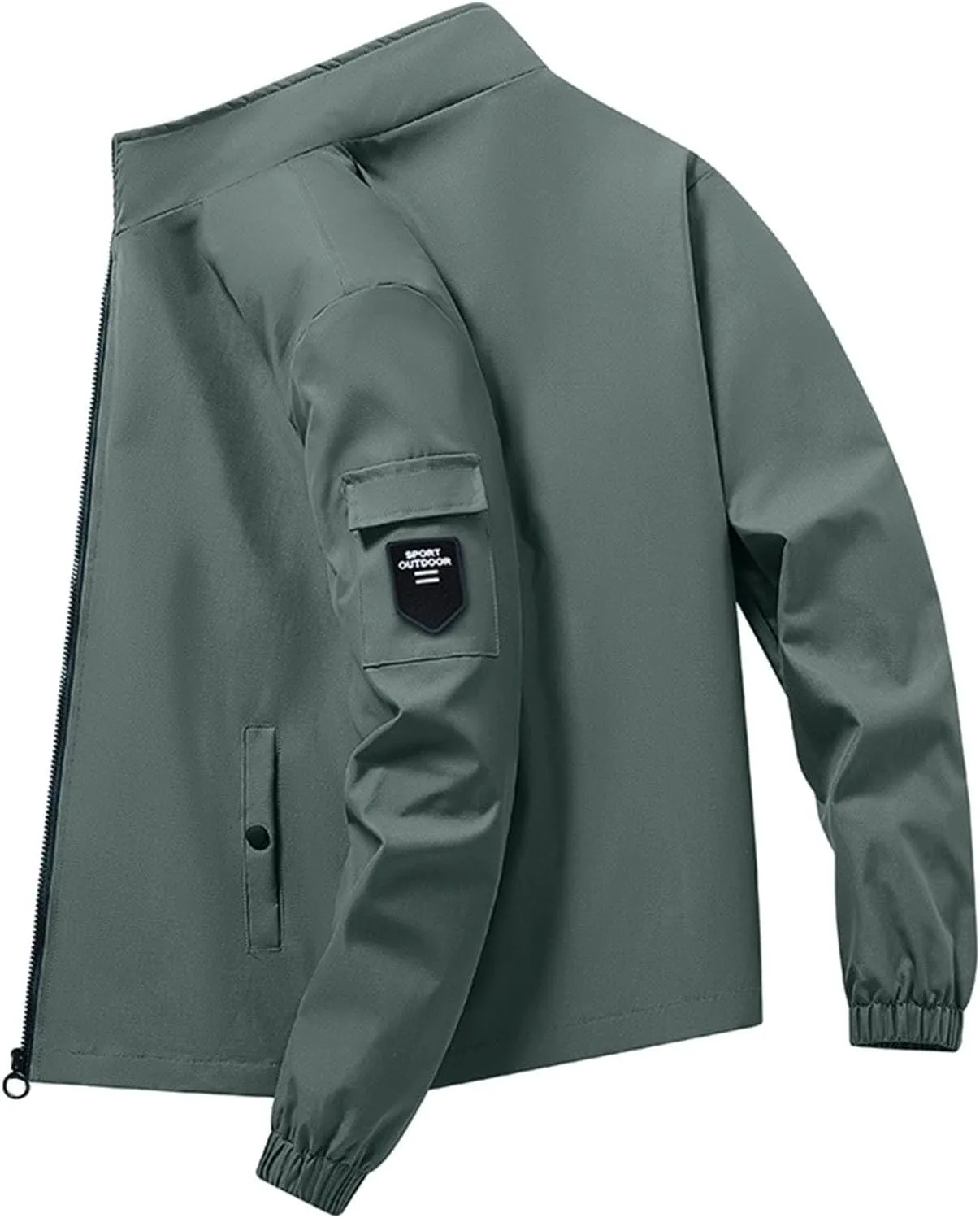 Rain Coat for Men Casual Rain Jacket Lightweight Waterproof Rain Shell Jacket Raincoat for Golf Cycling Windbreaker