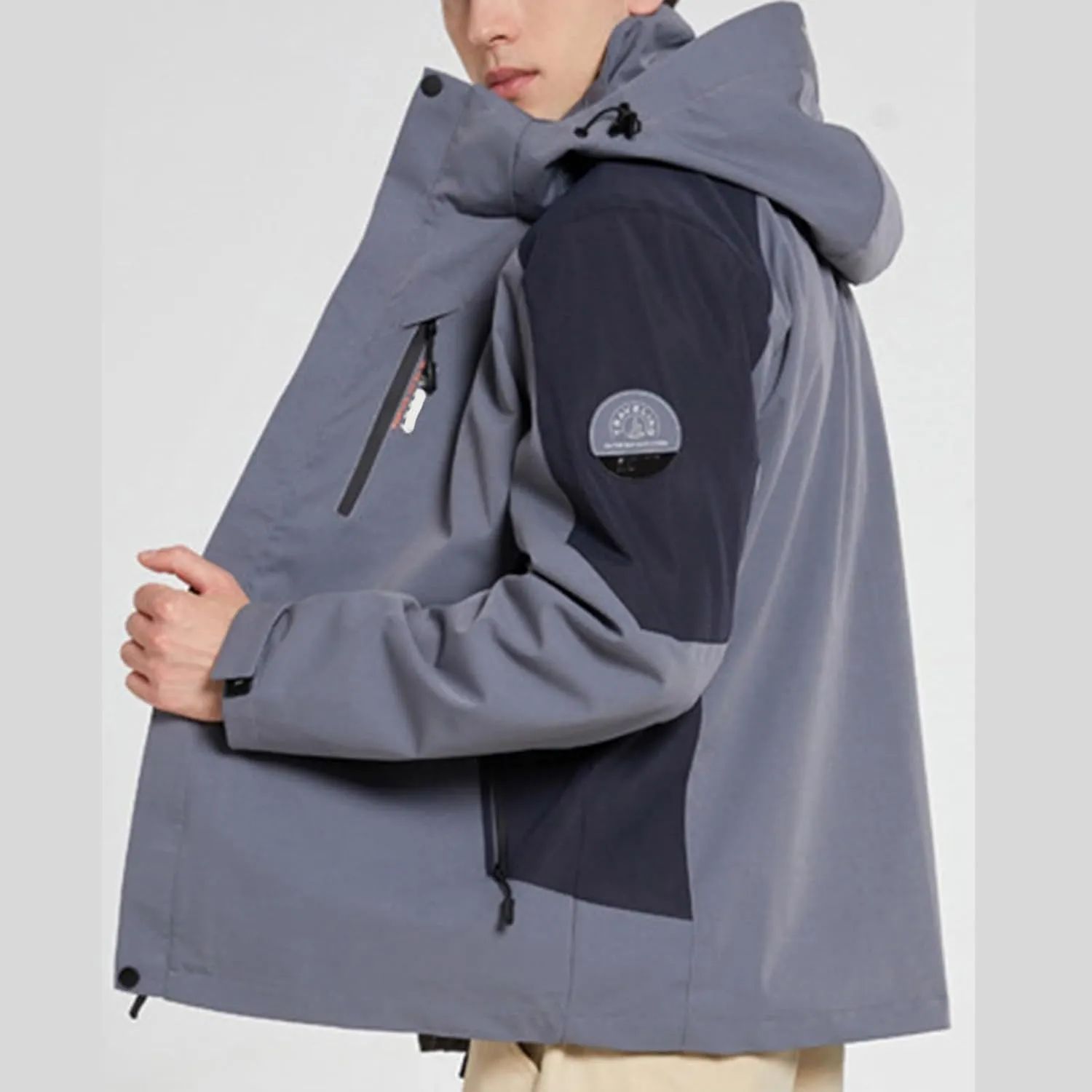 Rain Jacket for Men 2023 Novelty Waterproof Raincoat Lightweight Rain Jackets Outdoor Rain Coat Windbreaker with Hood