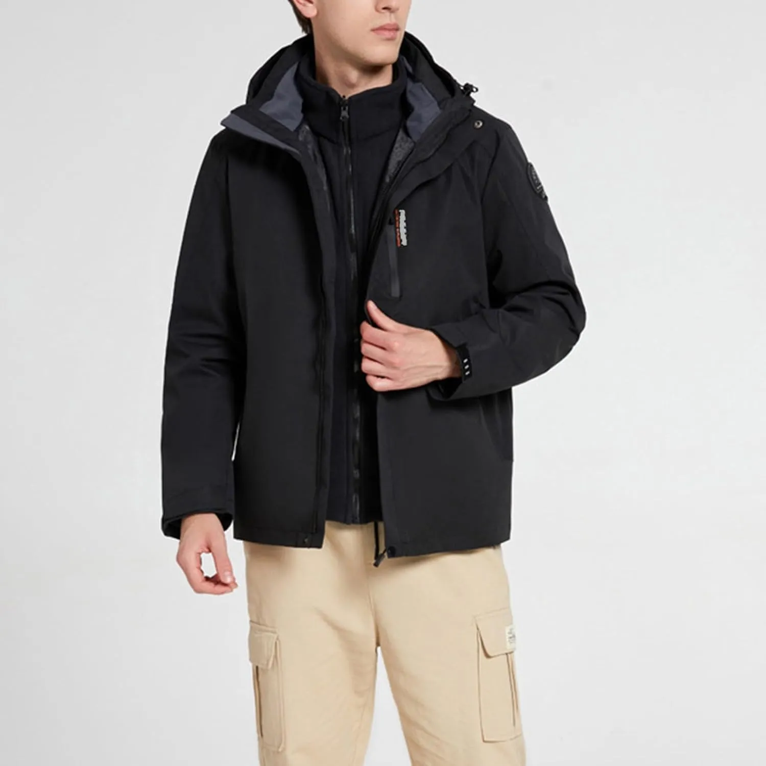 Rain Jacket for Men 2023 Novelty Waterproof Raincoat Lightweight Rain Jackets Outdoor Rain Coat Windbreaker with Hood