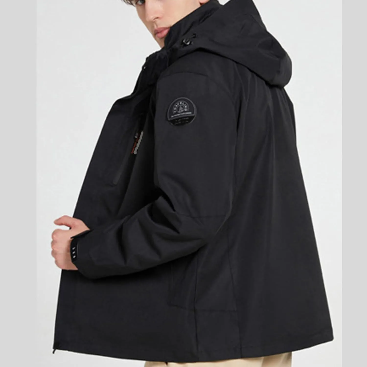 Rain Jacket for Men 2023 Novelty Waterproof Raincoat Lightweight Rain Jackets Outdoor Rain Coat Windbreaker with Hood
