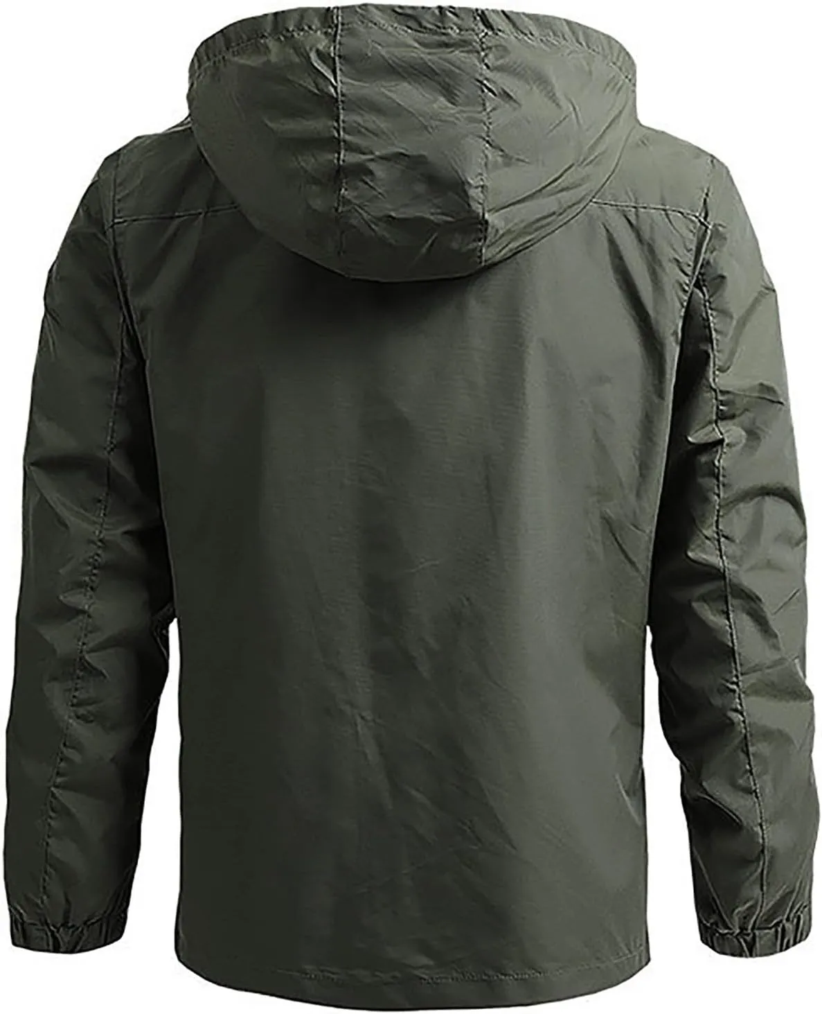 Rain Jacket for Men, Mens Waterproof Raincoat Lightweight Rain Jackets Outdoor Rain Coat Windbreaker with Pockets