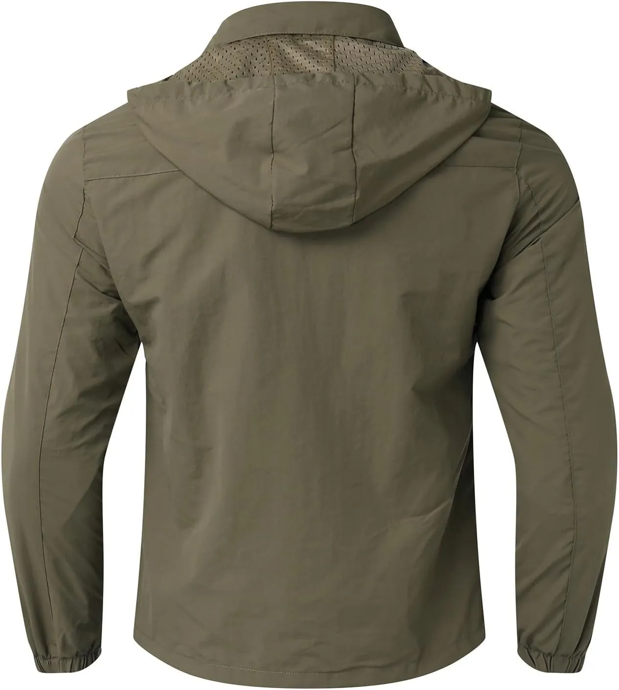 Rain Jacket for Men, Mens Waterproof Raincoat Lightweight Rain Jackets Outdoor Rain Coat Windbreaker with Pockets