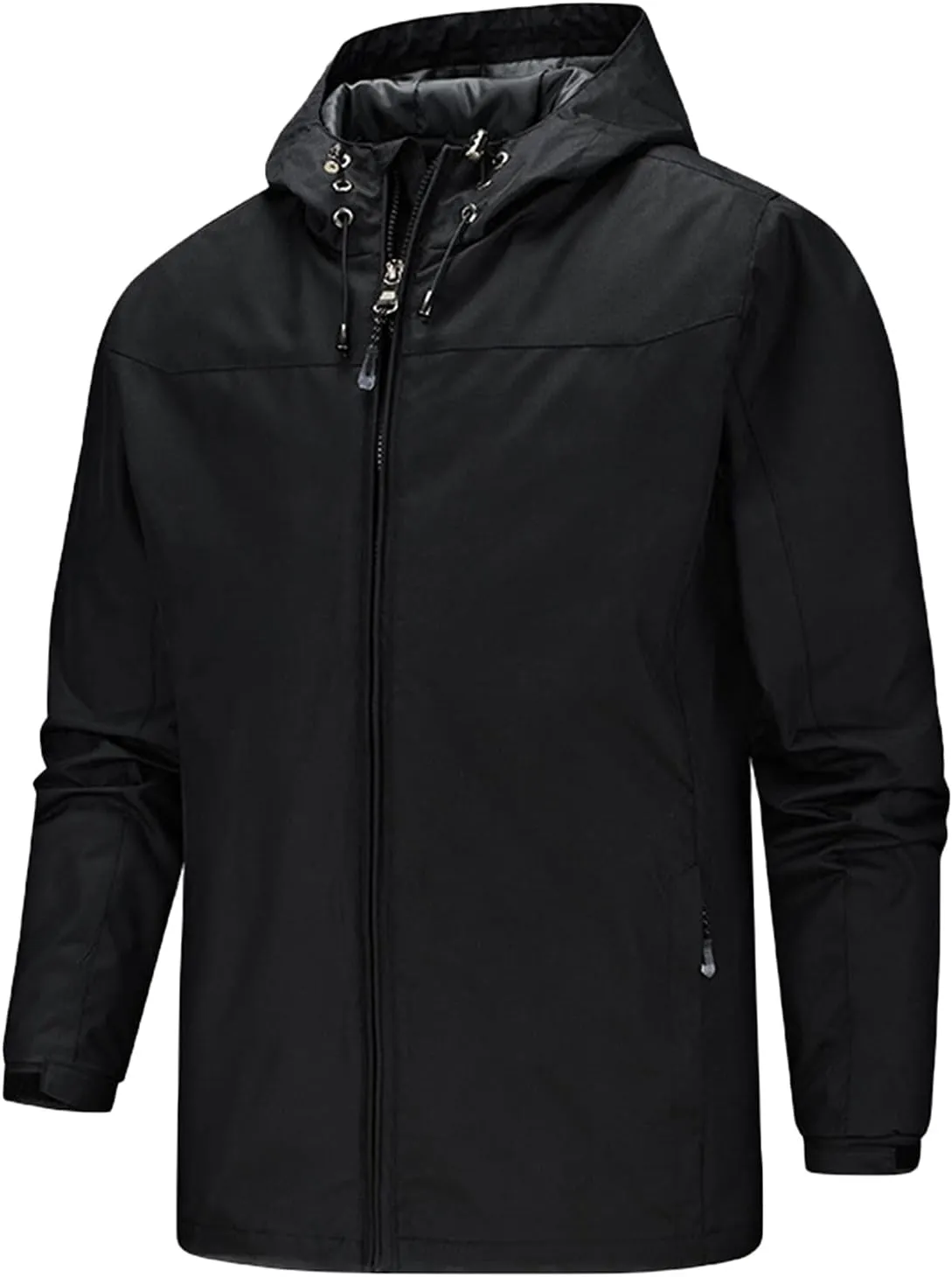 Rain Jacket For Men Waterproof Lightweight Rain Gear for Golf Hiking Cycling Raincoat Comfy Climbing Rain Jacket