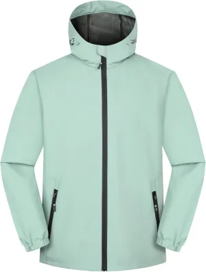 Rain Jacket Men's Lightweight Jackets Waterproof Jackets for Men Outdoor Hiking Gof Hooded Rain Coat Windbreaker