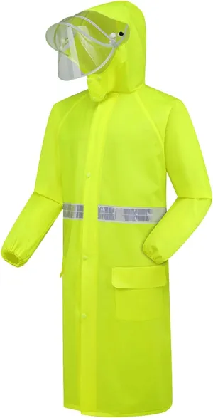 Rain Ponchos for Adults Women and Men Reusable Raincoat Long Rain Jacket Hiking Travel Rain Coat with Pockets