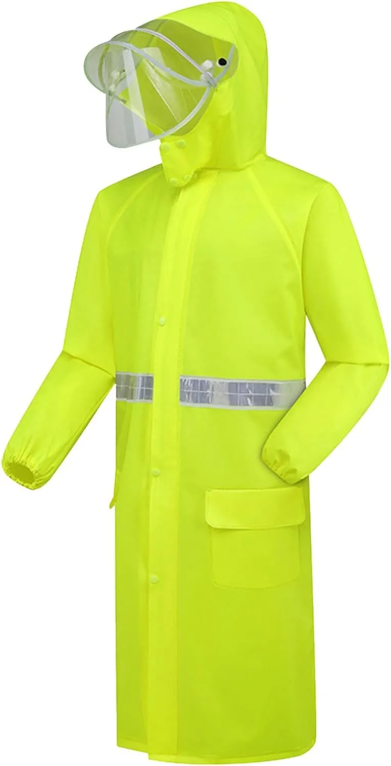 Rain Ponchos for Adults Women and Men Reusable Raincoat Long Rain Jacket Hiking Travel Rain Coat with Pockets