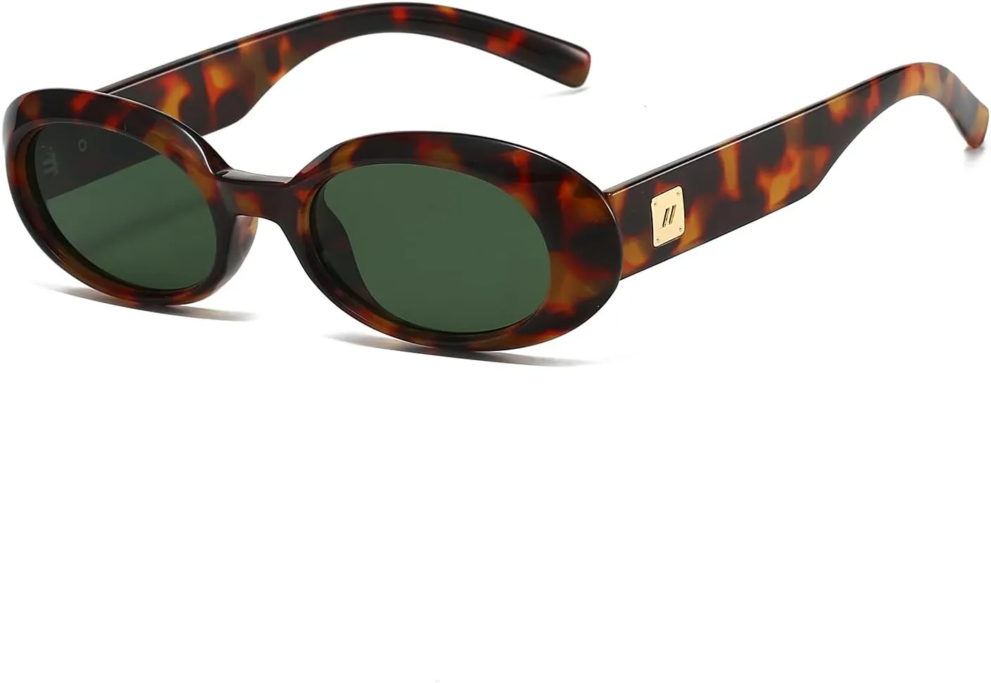 Retro Oval Sunglasses for Women Fashion Cat Eye Sunglasses Ladies 90s Vintage Oval Shades