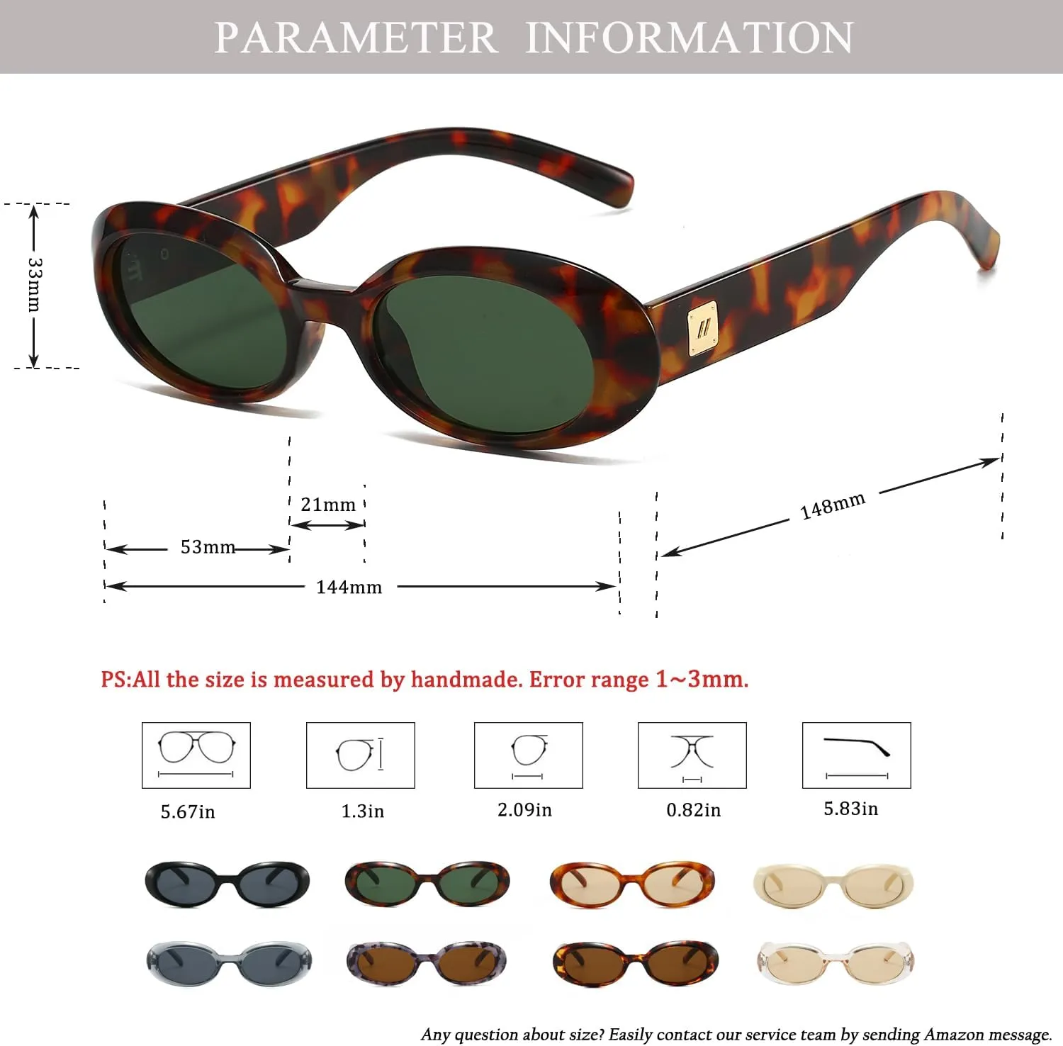 Retro Oval Sunglasses for Women Fashion Cat Eye Sunglasses Ladies 90s Vintage Oval Shades
