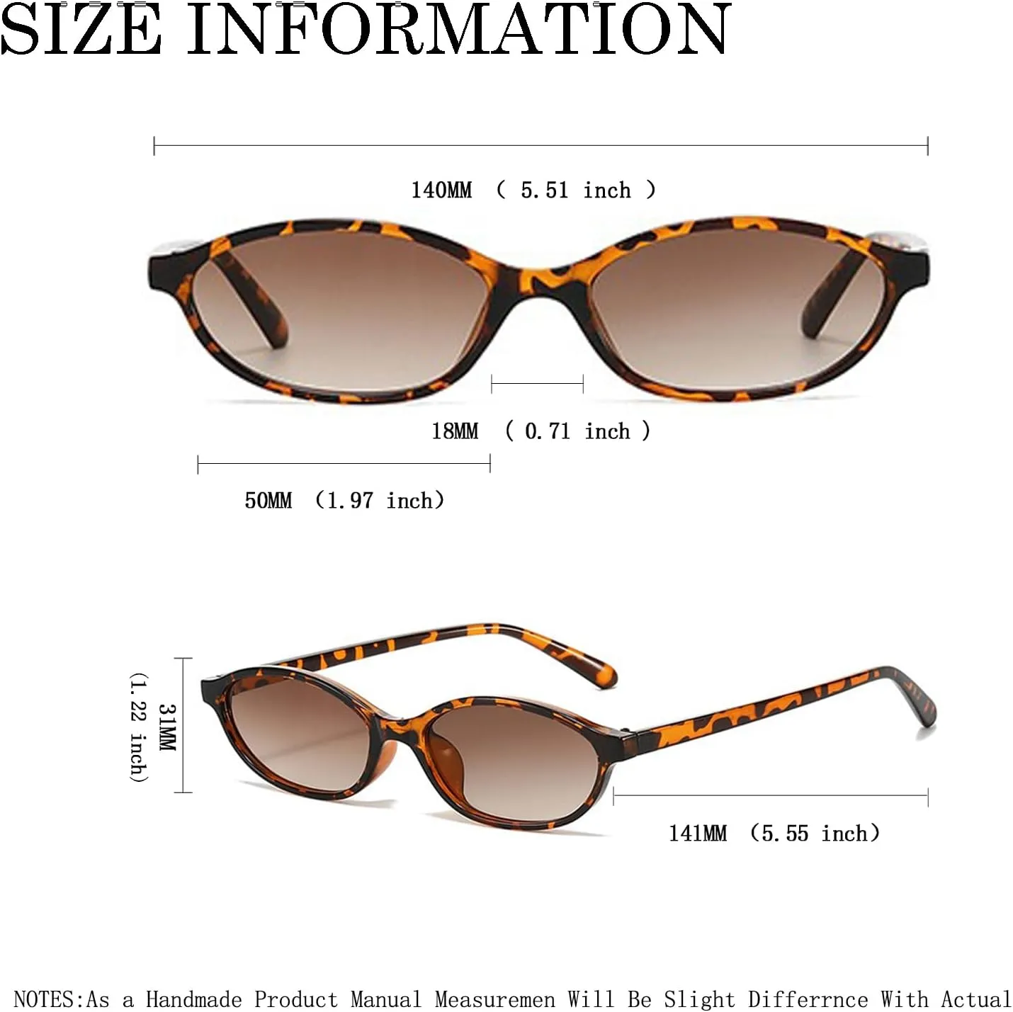 Retro Oval Sunglasses for Women y2k Trendy 90s Lightweight Shades Vintage Narrow Cat Eye Oval Sun Glasses Cool