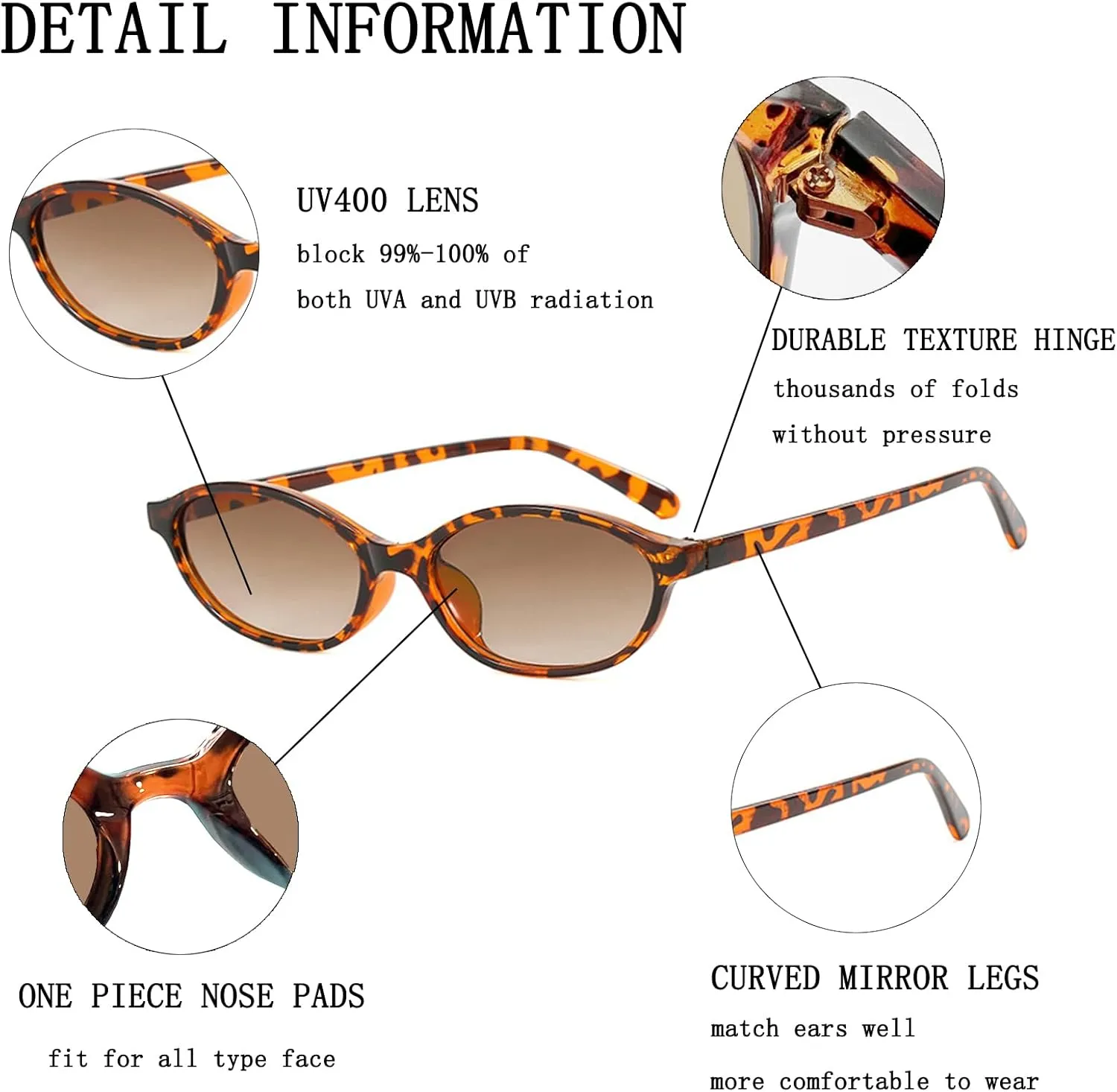 Retro Oval Sunglasses for Women y2k Trendy 90s Lightweight Shades Vintage Narrow Cat Eye Oval Sun Glasses Cool