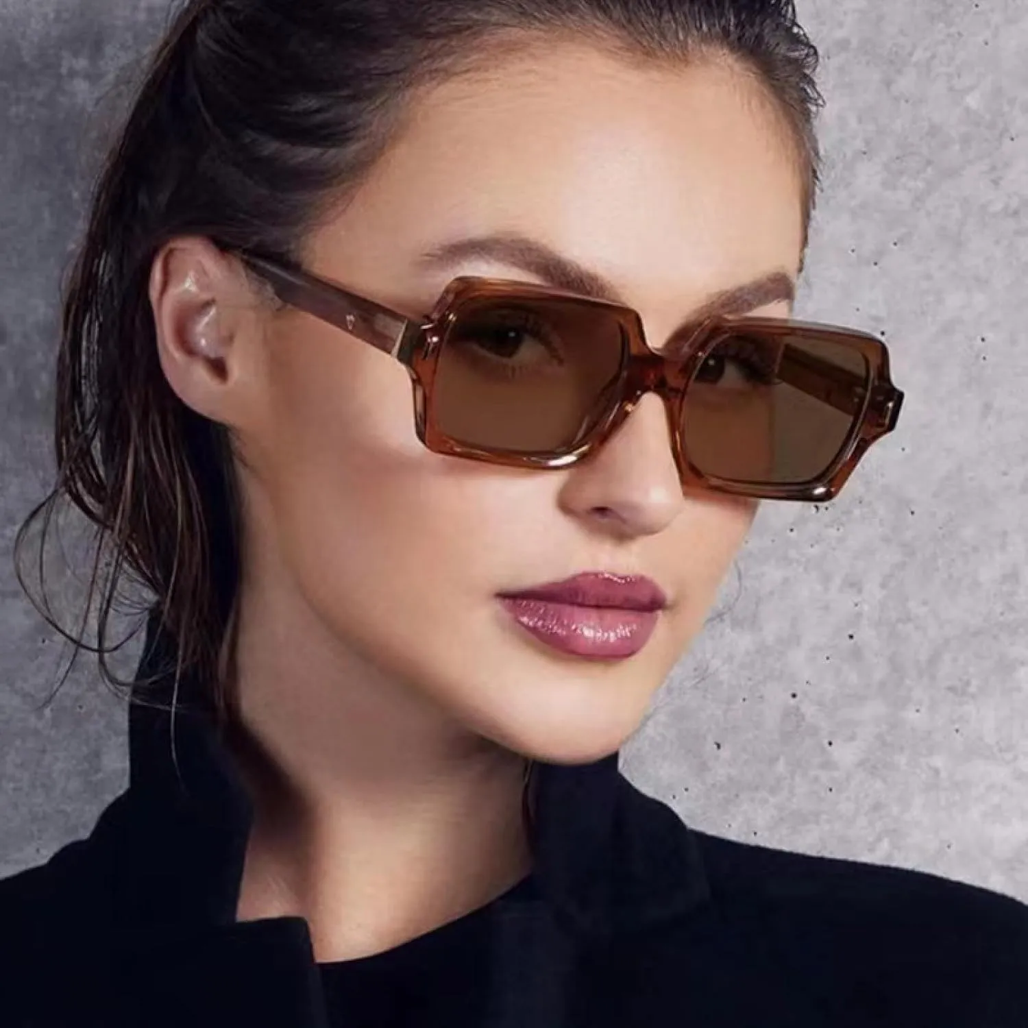 Retro Sunglasses Men Popular Oversized Spectacles Women Stylish Casual Sunshade Mirror