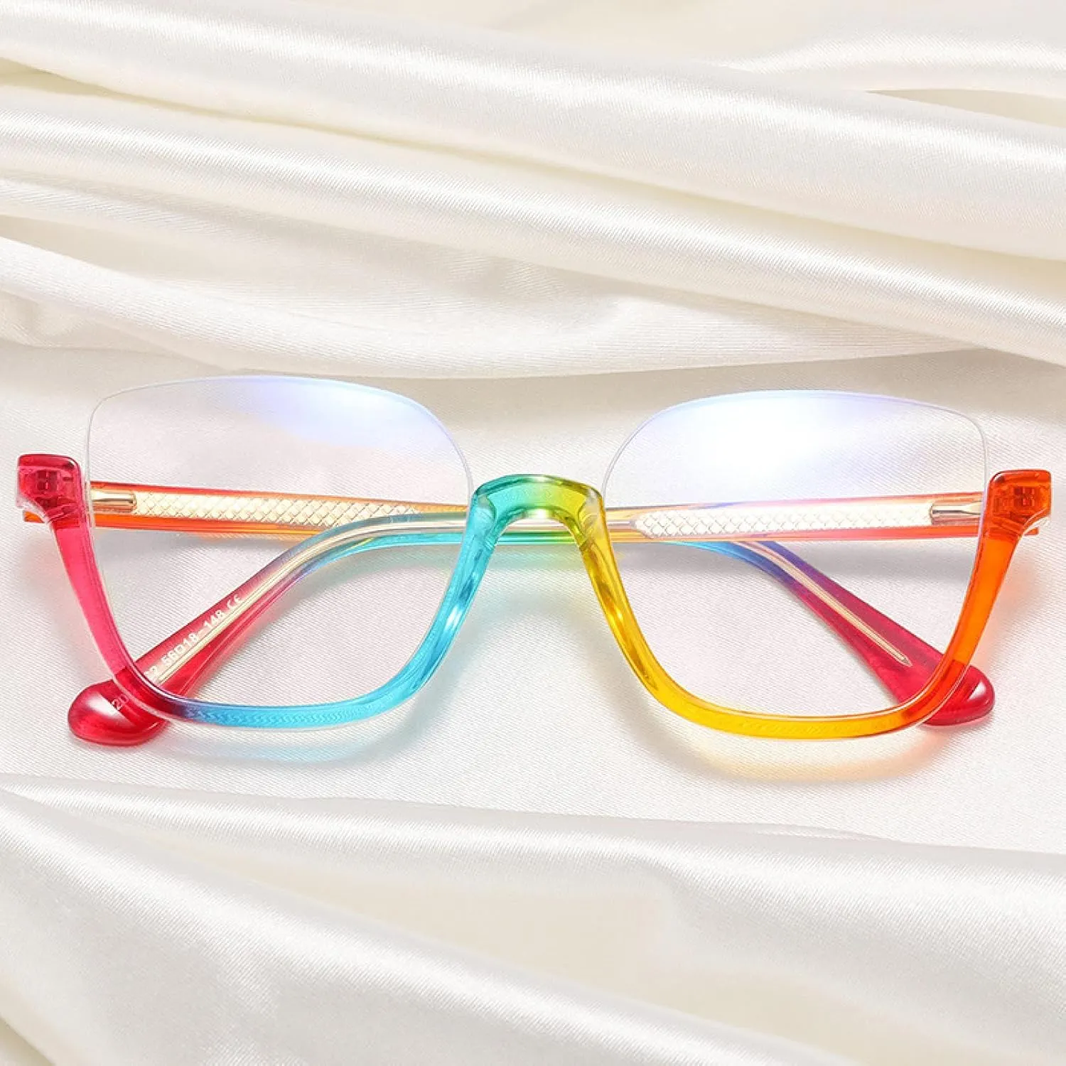 Retro Women Glasses Frames Fashion Clear Men Colorful