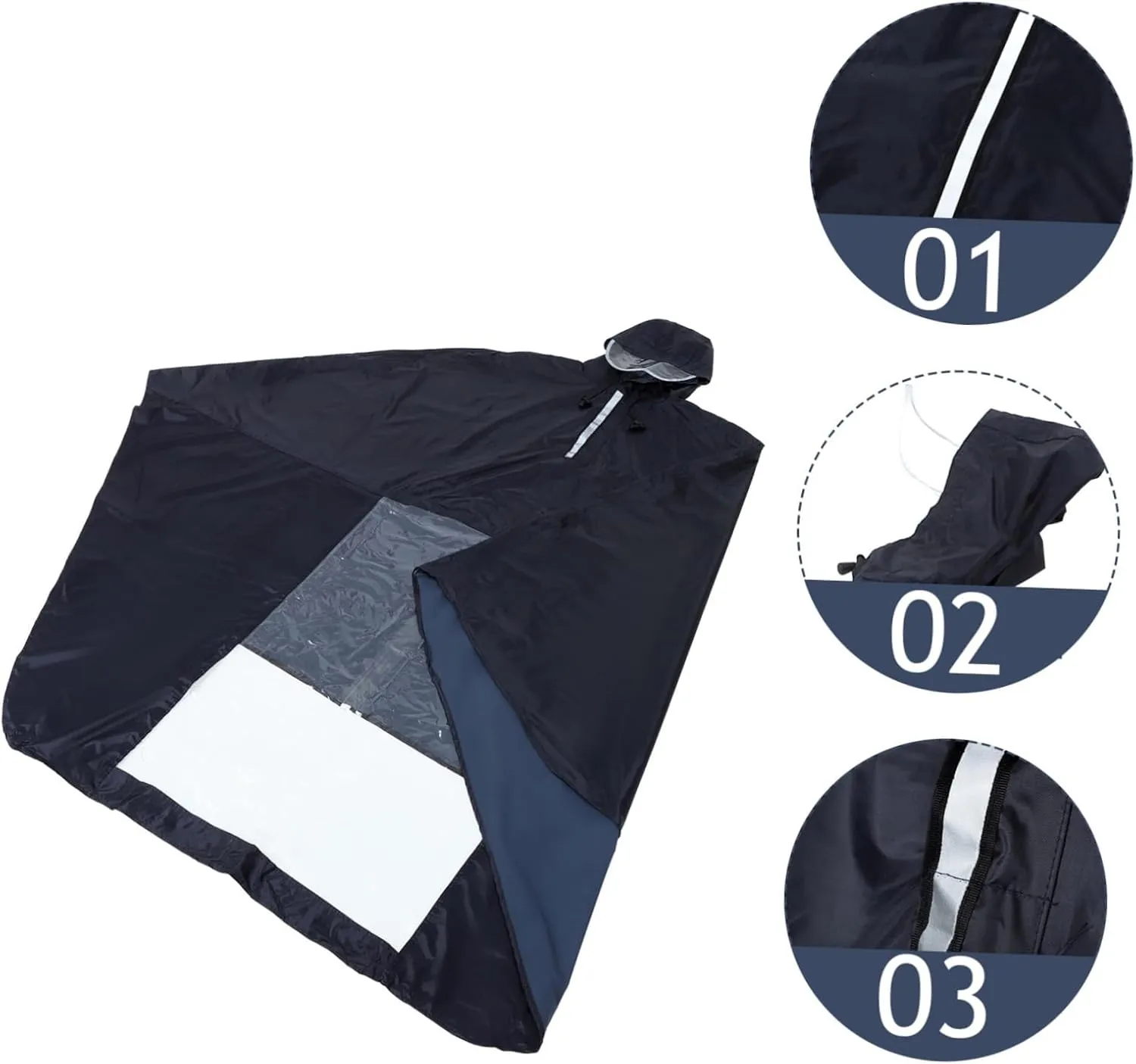 Scooter Raincoat Hoodie for Men Jackets Scooter Rain Hoodie Travel Rain Jacket Scooter Rain Jacket Rain