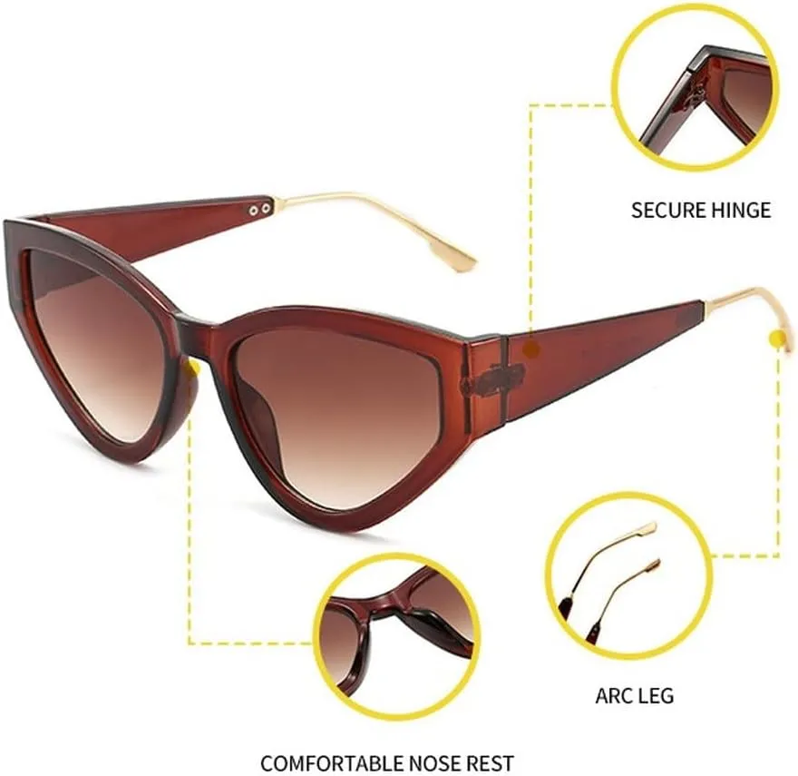 Small Cat Eye Sunglasses Women Fashion Vintage Shades Luxury Sun Glasses Eyewear UV400