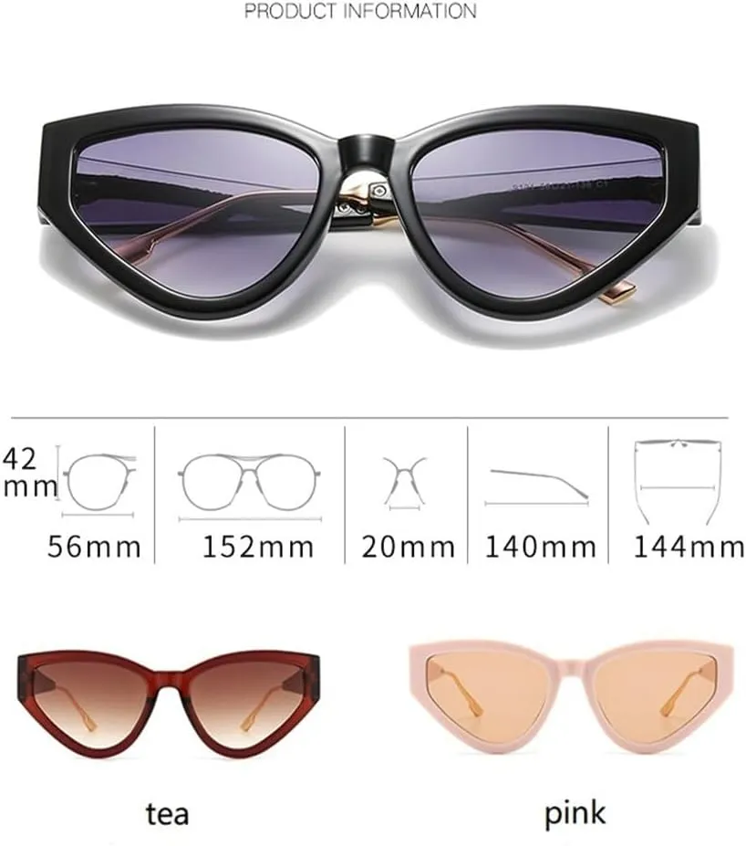 Small Cat Eye Sunglasses Women Fashion Vintage Shades Luxury Sun Glasses Eyewear UV400