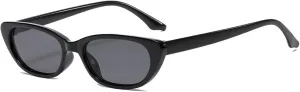 Small Frame Cat-Eye Hip-hop Sunglasses Outdoor Street Photography Shade (Color : A, Size : Medium)