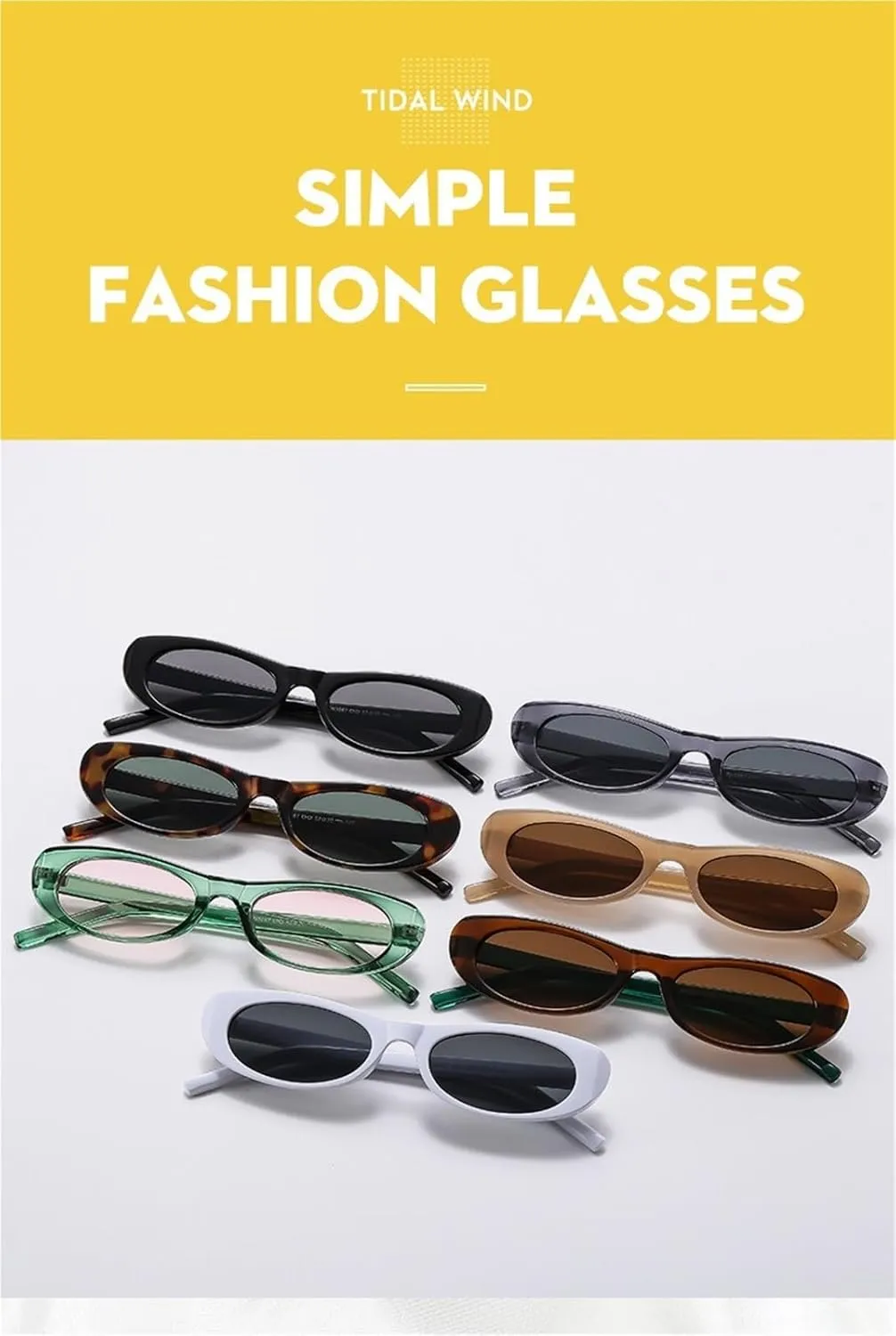 Small Frame Trendy Women Sunglasses Vacation Beach Shopping Men Sun Glasses