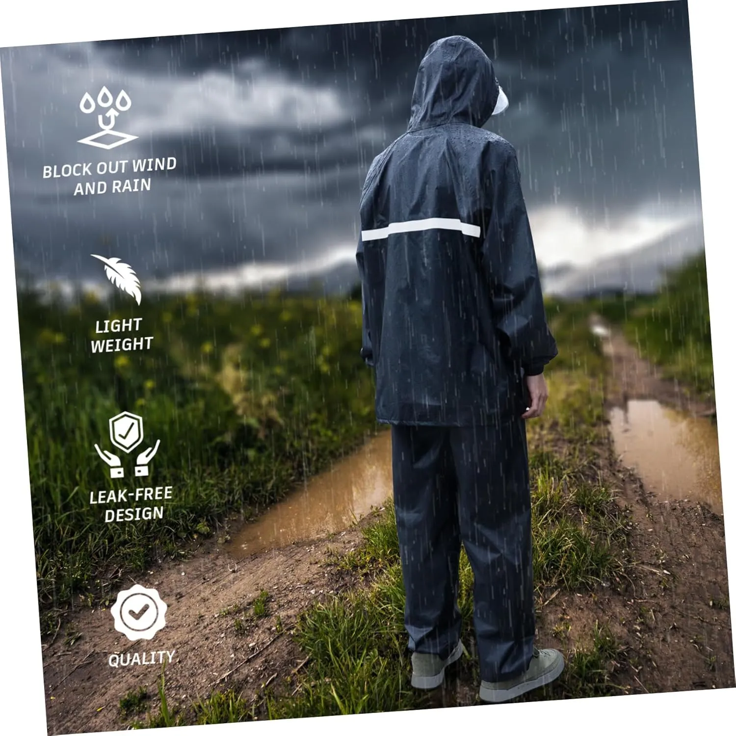 SOIMISS Raincoat Ladies Rain Jacket Rain Jacket Rain Jackets for Women Adult Rain Poncho Rain Coats for Women