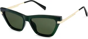 SOJOS Retro Small Polarized Cat Eye Sunglasses Womens Vintage Shades Trendy Stylish Sunnies SJ2361