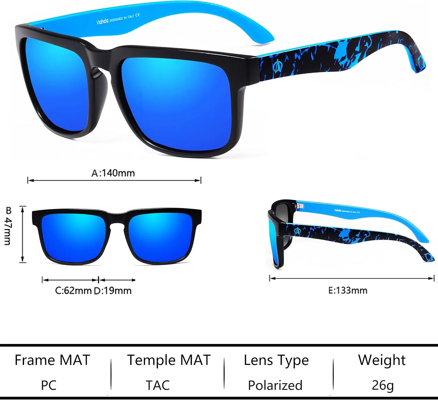Sports Polarized Sunglasses For Men Cycling Driving Fishing Sun Glasses Women 100% UV Protection HD5089