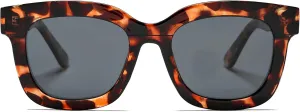 Square Cat Eye Polarized Sunglasses for Women Retro Classic Vintage Trendy Cateye Shades Sunnies