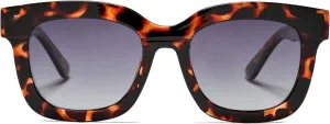 Square Cat Eye Polarized Sunglasses for Women Retro Classic Vintage Trendy Cateye Shades Sunnies