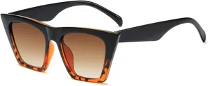 Square Cat Eye Sunglasses for Men and Women Street Shooting, Driving Glasses On Vacation Beach (Color : C, Size : Medium)