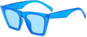 Square Cat Eye Sunglasses for Men and Women Street Shooting, Driving Glasses On Vacation Beach (Color : E, Size : Medium)