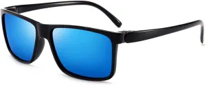 SUMMITRU-Rectangle Polarized Sunglasses For Men UV400 Vintage Sun Glasses
