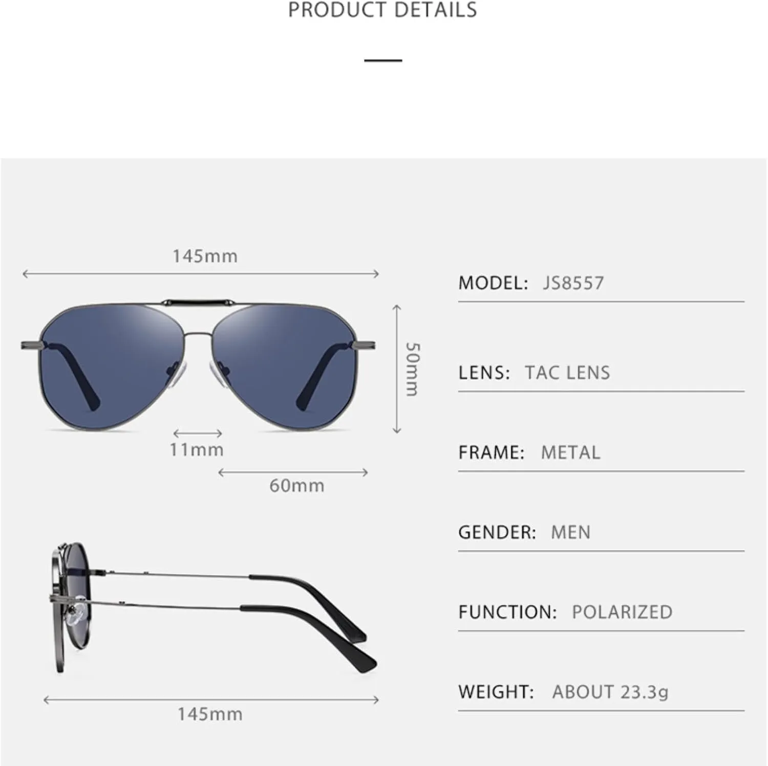 Sunglasses for Women Men Metal Uv400 Frame Driving Fishing Bike Shade