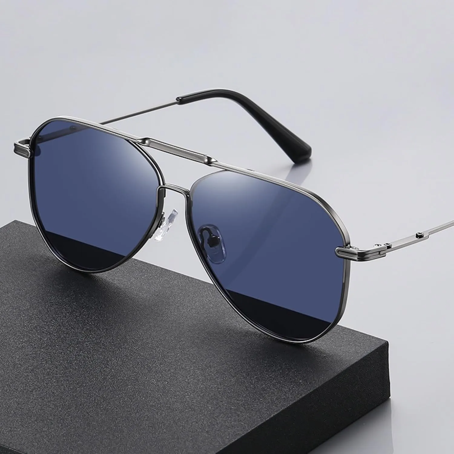 Sunglasses for Women Men Metal Uv400 Frame Driving Fishing Bike Shade