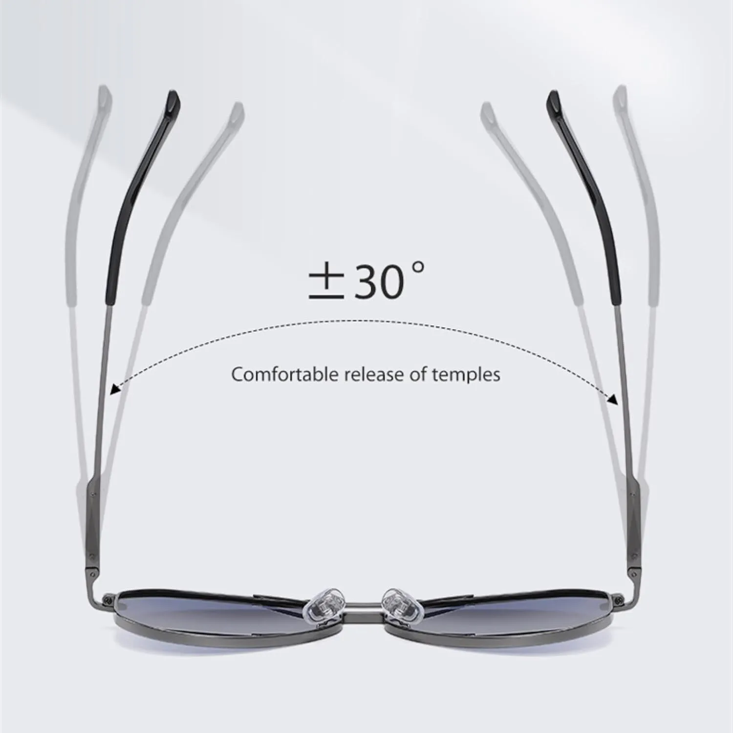 Sunglasses for Women Men Metal Uv400 Frame Driving Fishing Bike Shade