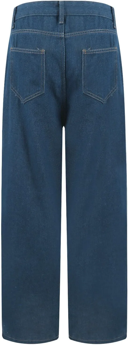 Sweatpants That Look Like Boyfriend Sweatpant Jeans Womens Wide Leg High Waist Jeans with Pockets