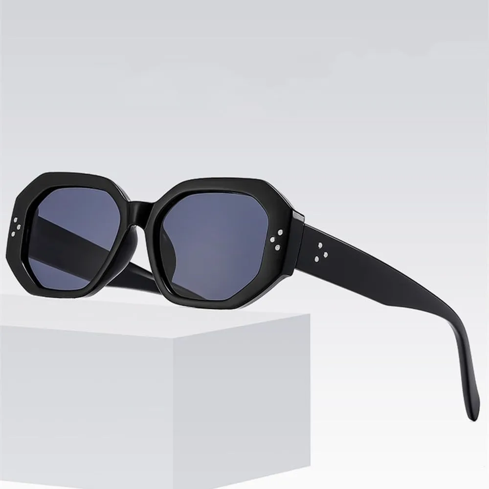 Tortoiseshell Cat Eye Sunglasses Vintage Rivets Women Sun Glasses Men Shades Female UV400
