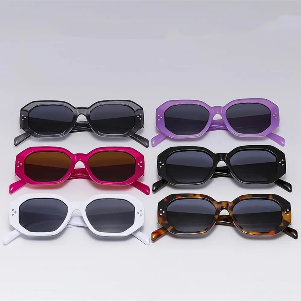 Tortoiseshell Cat Eye Sunglasses Vintage Rivets Women Sun Glasses Men Shades Female UV400