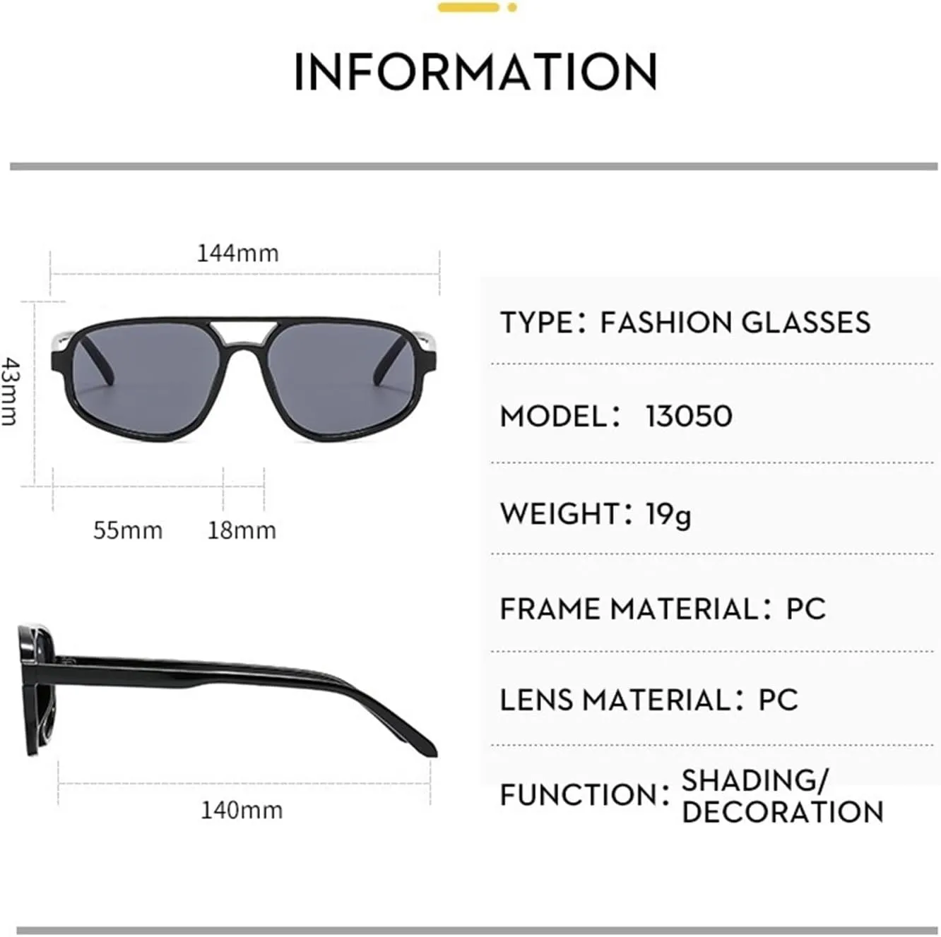 Trendy Men Outdoor Sunglasses Vacation Shopping Women Sun Glasses