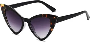 Triangular Cat Eye Cute Sunglasses for Men and Women, Outdoor Holiday Sunshade Glasses (Color : A, Size : Medium)