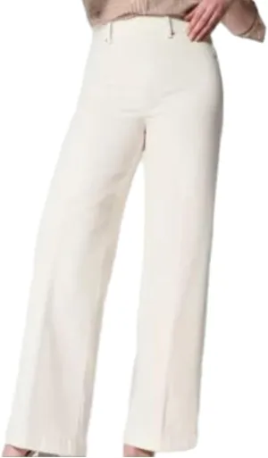 Ujicde Womens Seamed Front Wide Leg Jeans, Favorite High Waisted Jeans, Shaping Pull-On Straight Leg Elasticity Pants