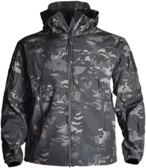 USTZFTBCL Men's Soft Shell Tactical Military Jacket:Waterproof,Windbreaker,Camo Field Bomber Design